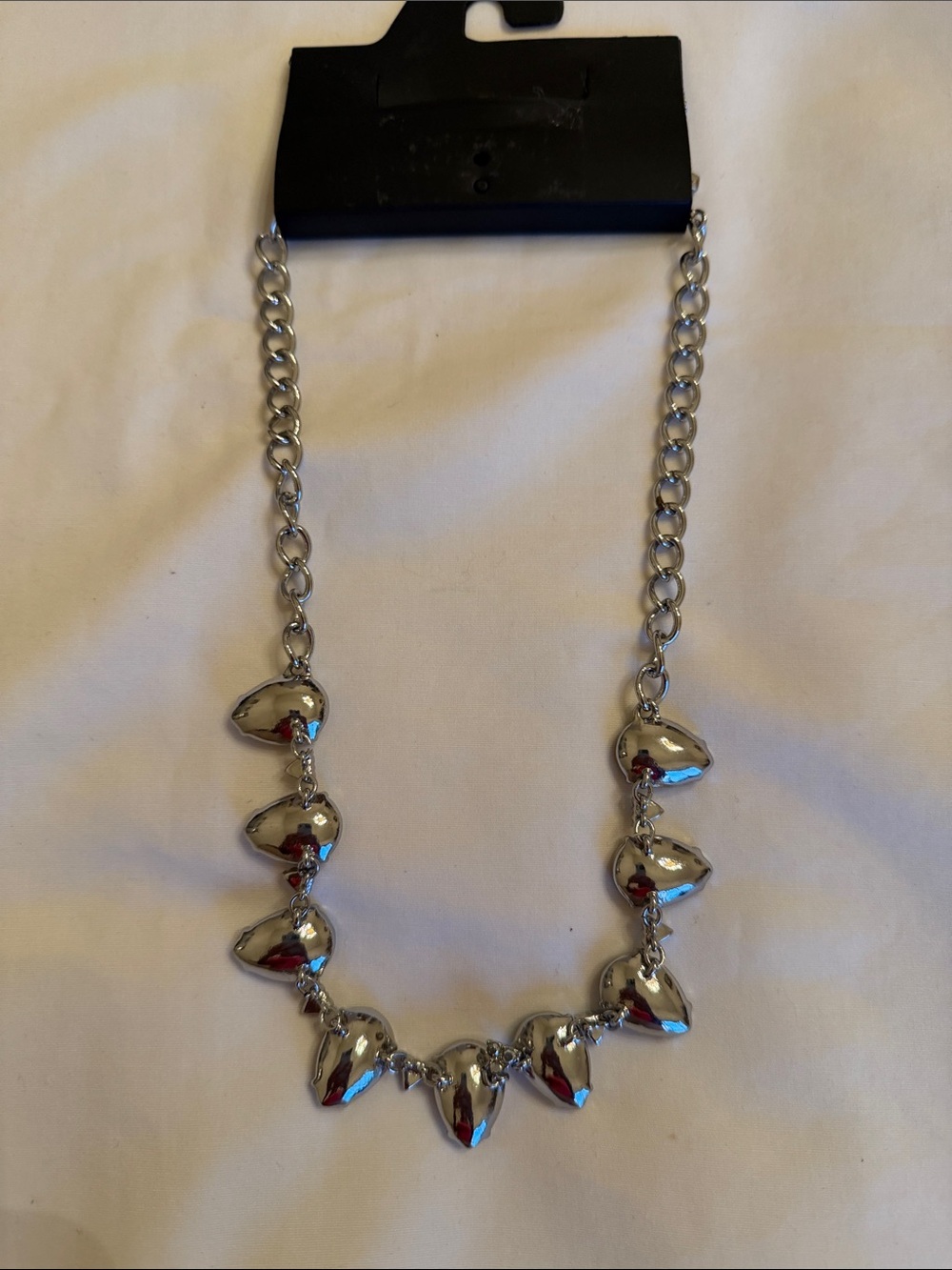 Simply Vera Silver Teardrop Statement Necklace - Picture 4 of 6